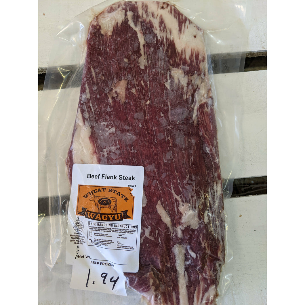 Wagyu Flank Steak 1.58 - 1.8 pounds