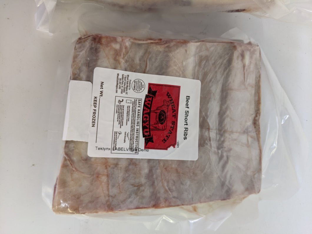 Full Blood Short Ribs 1.5 pounds