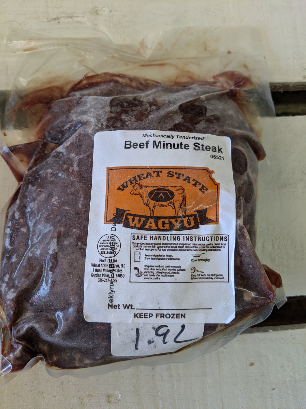 Wagyu Minute Steak 1.82 - 2.04 pounds